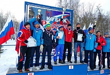 Награждение призеров Кубка России по пара-ски 2016